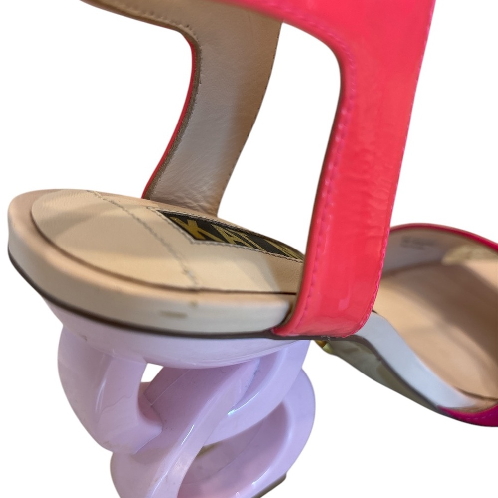 Kat Maconie Jade patent leather pink sandals size US 6 - Picture 6 of 11